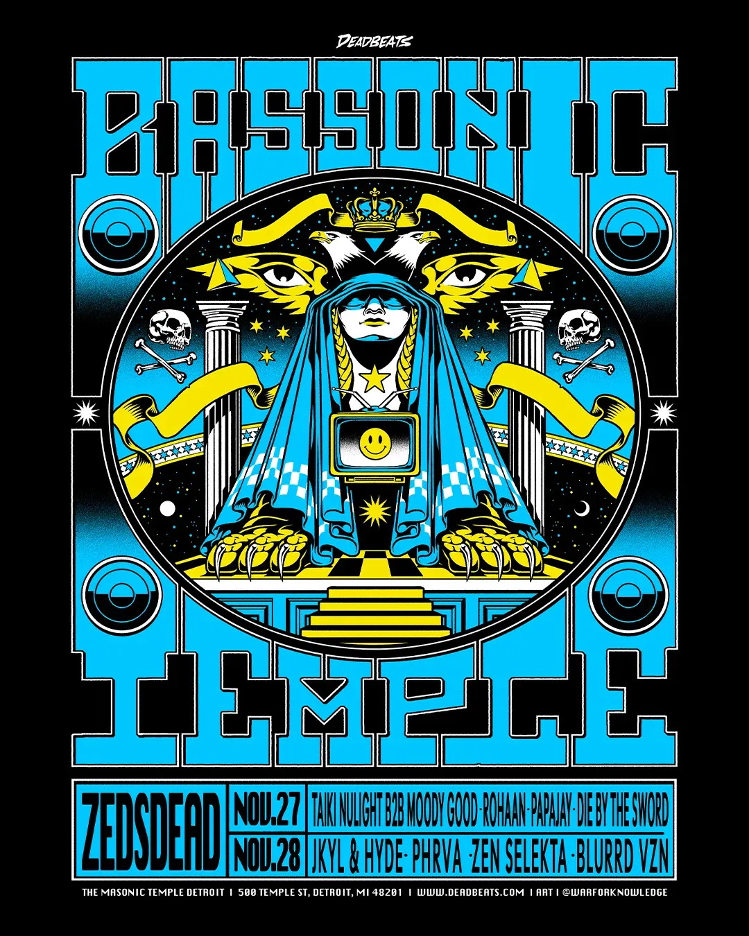 Bassonic Temple: Zeds Dead at Masonic Temple Detroit in Detroit