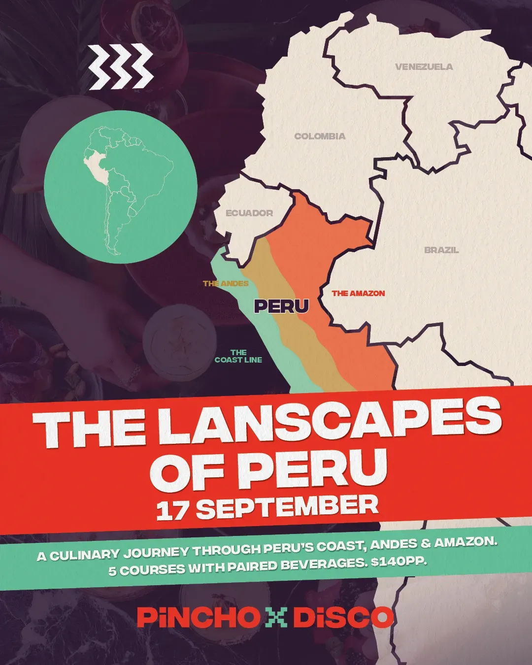 Landscapes of Peru at Pincho Disco in Melbourne - Mato Events