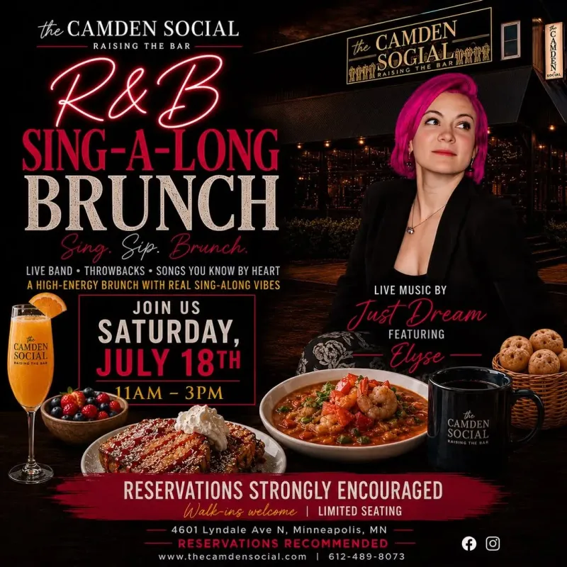 【R&B】room service R&B Sing-A-Long Brunch at The Camden Social in Minneapolis