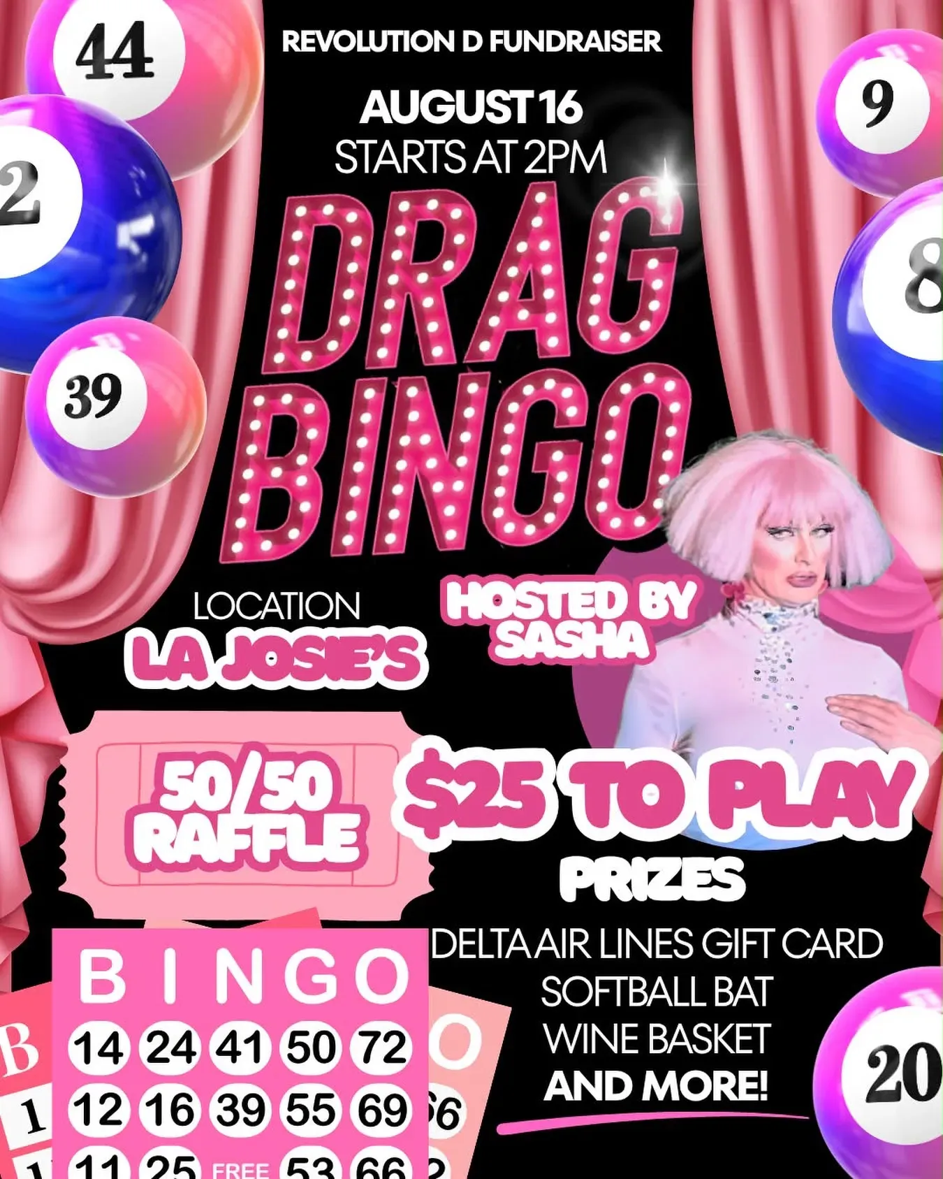 Drag Bingo with Sasha