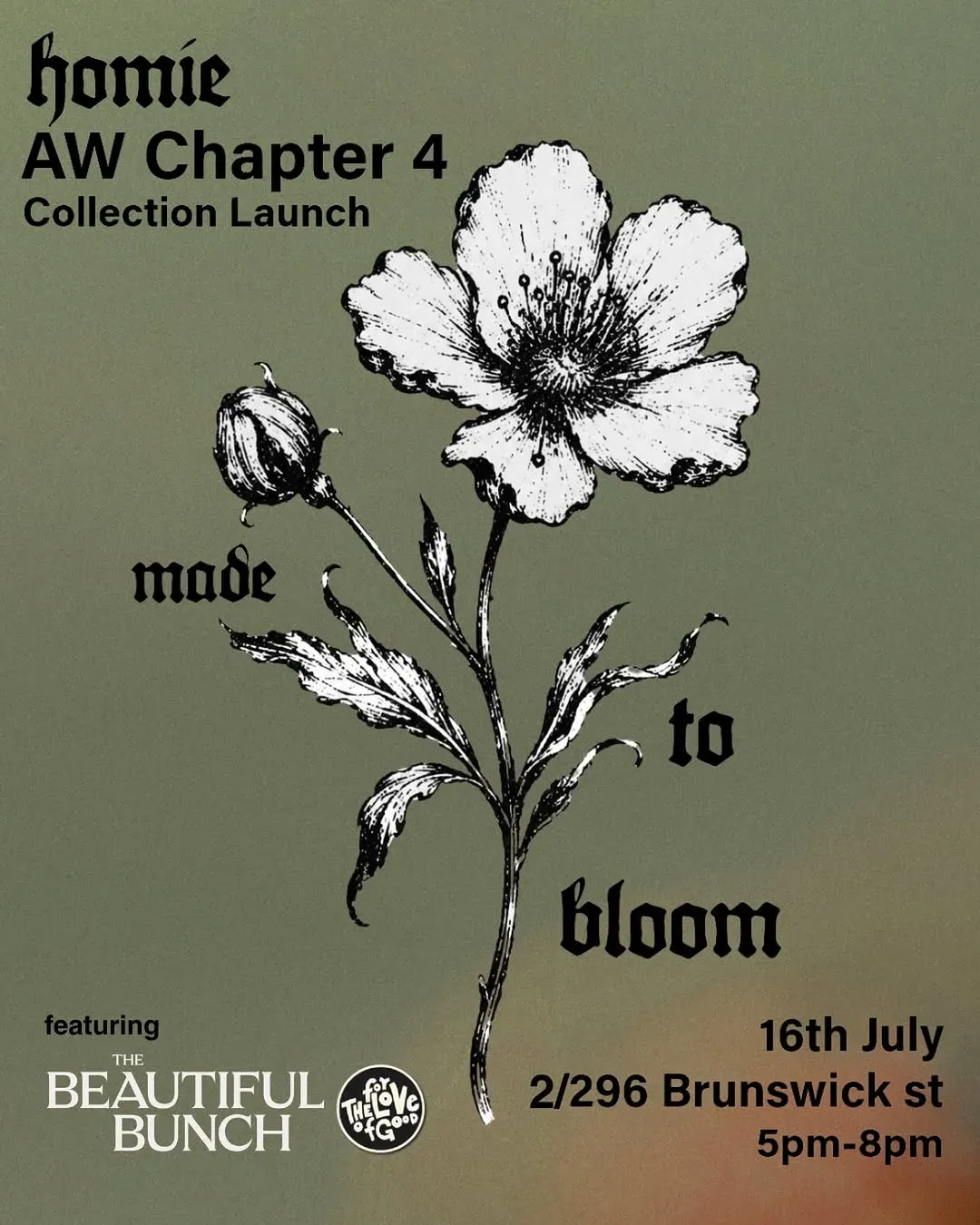 Made to Bloom Collection Launch at HoMie Fitzroy in Melbourne