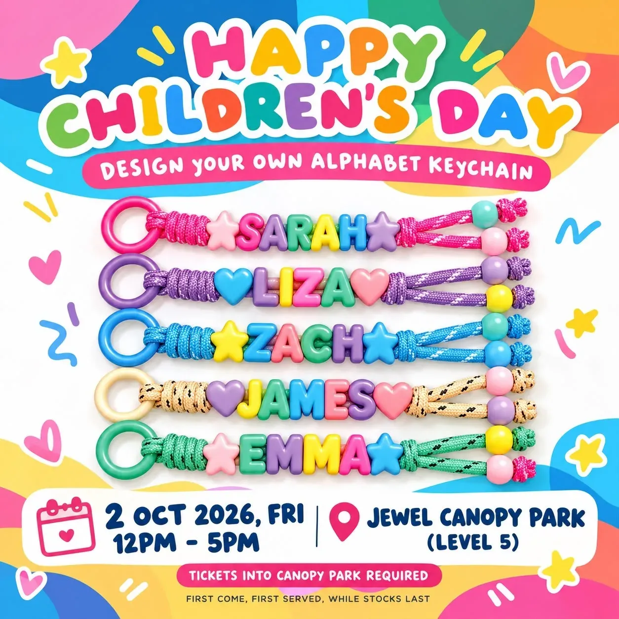 Level Keychain Alphabet Keychain Workshop at Canopy Park in Singapore | Mato