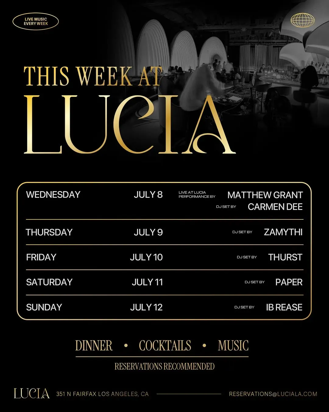 DJ Paper at Lucia at Lucia Los Angeles in Los Angeles | Mato