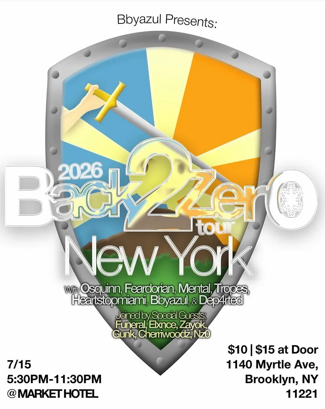 Back2Zero Tour NYC at Market Hotel in New York | Mato