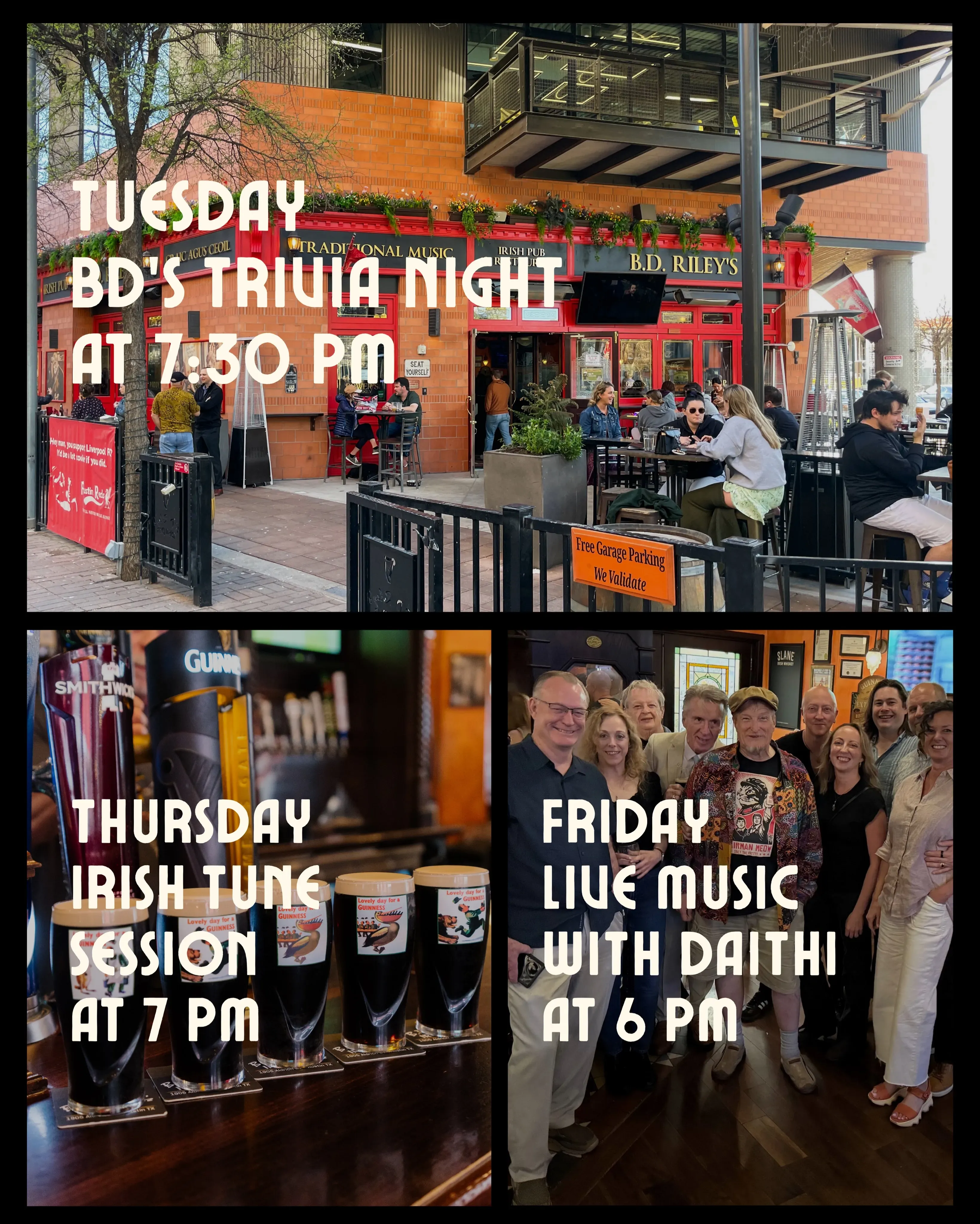 Recption Austin Riley Irish Tune Session at B. D. Riley's Irish Pub in Austin | Mato