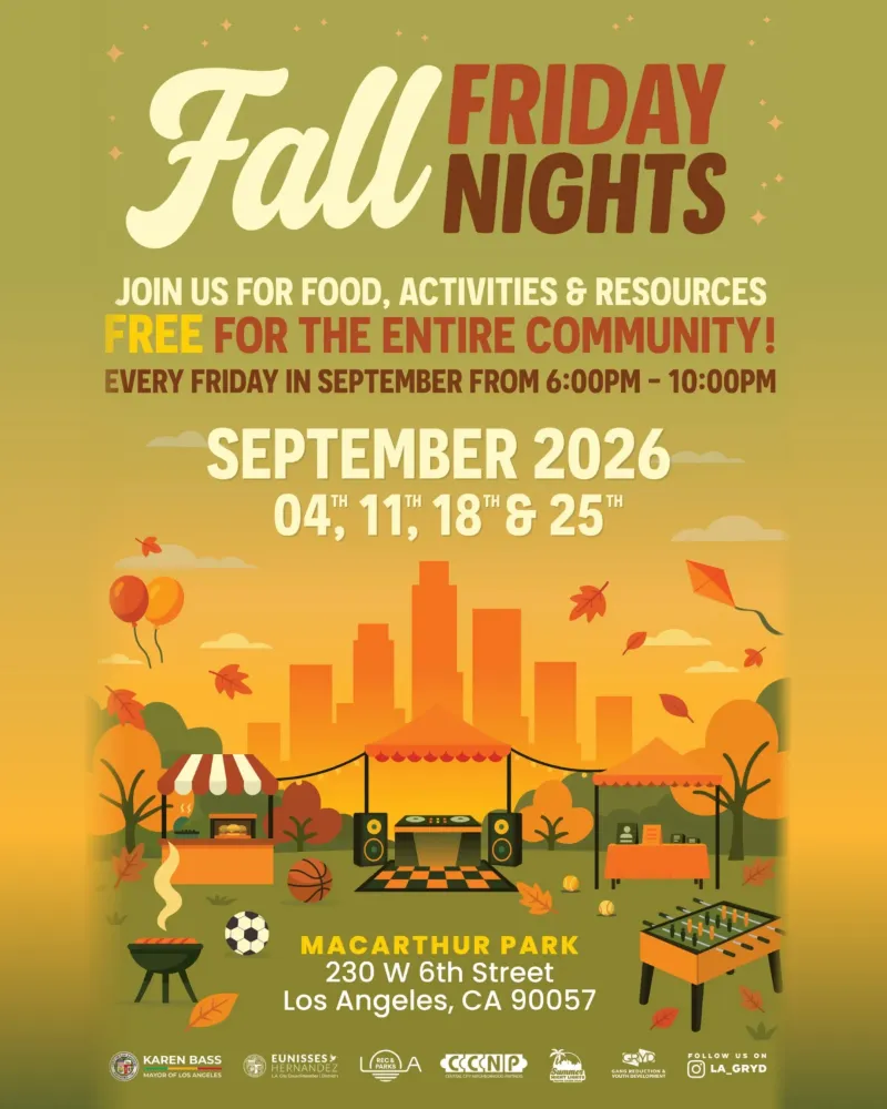 Fall Friday Nights at MacArthur Park in Los Angeles | Mato