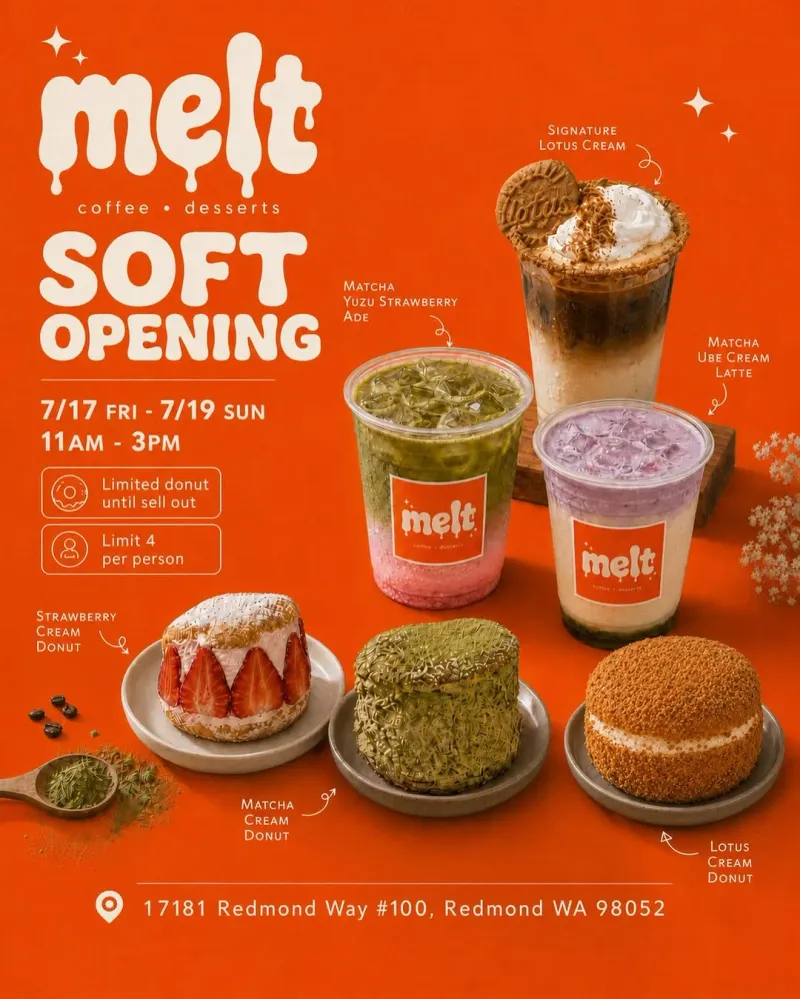 Melt Coffee Soft Opening at Seoul Bowl Redmond in Seattle | Mato
