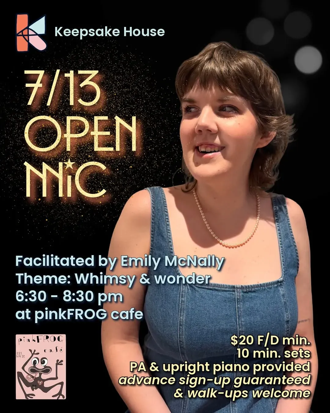 Open Mic: Whimsy & Wonder at pinkFROG cafe in New York