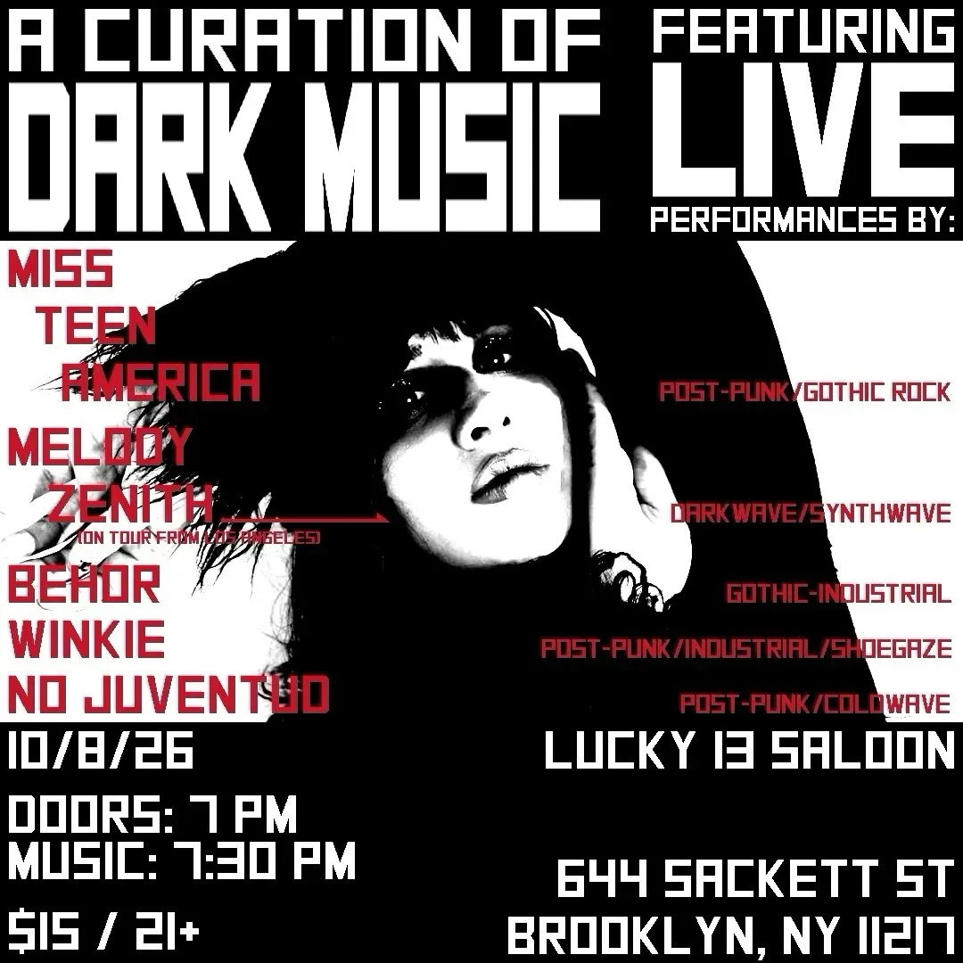 A Curation of Dark Music at Lucky 13 Saloon in New York