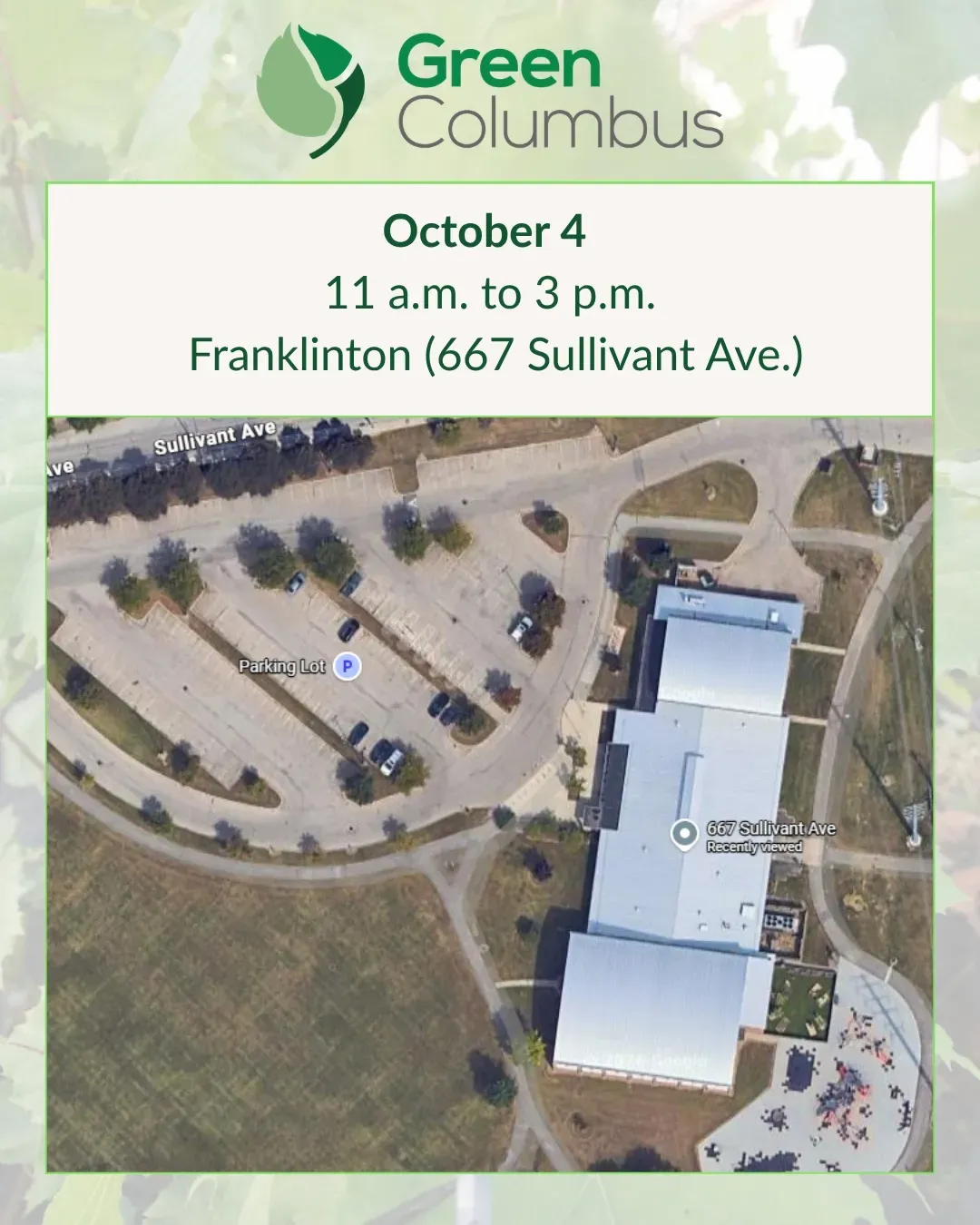 Columbus Script Sign Free Tree Giveaway Franklinton in Columbus | Mato