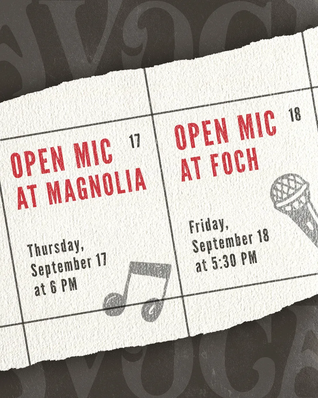 Magnolia Open Mic Night at Avoca Coffee Roasters in Fort Worth