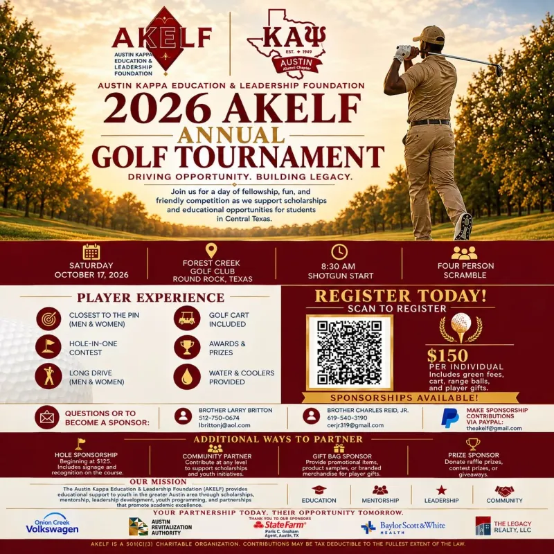 2026 AKELF Annual Golf Tournament in Austin | Mato