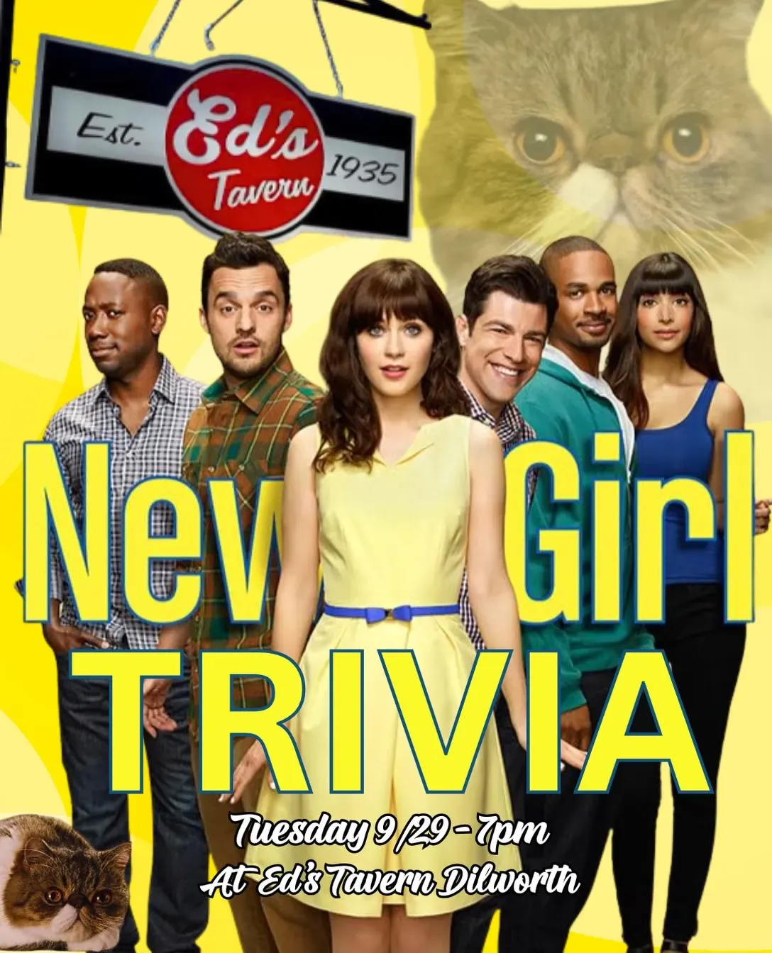 Minutiae Guide New Girl Trivia Night at Ed's Tavern in Charlotte | Mato