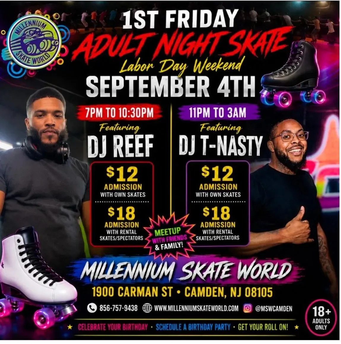 1st Friday Adult Night Skate in Philadelphia | Mato
