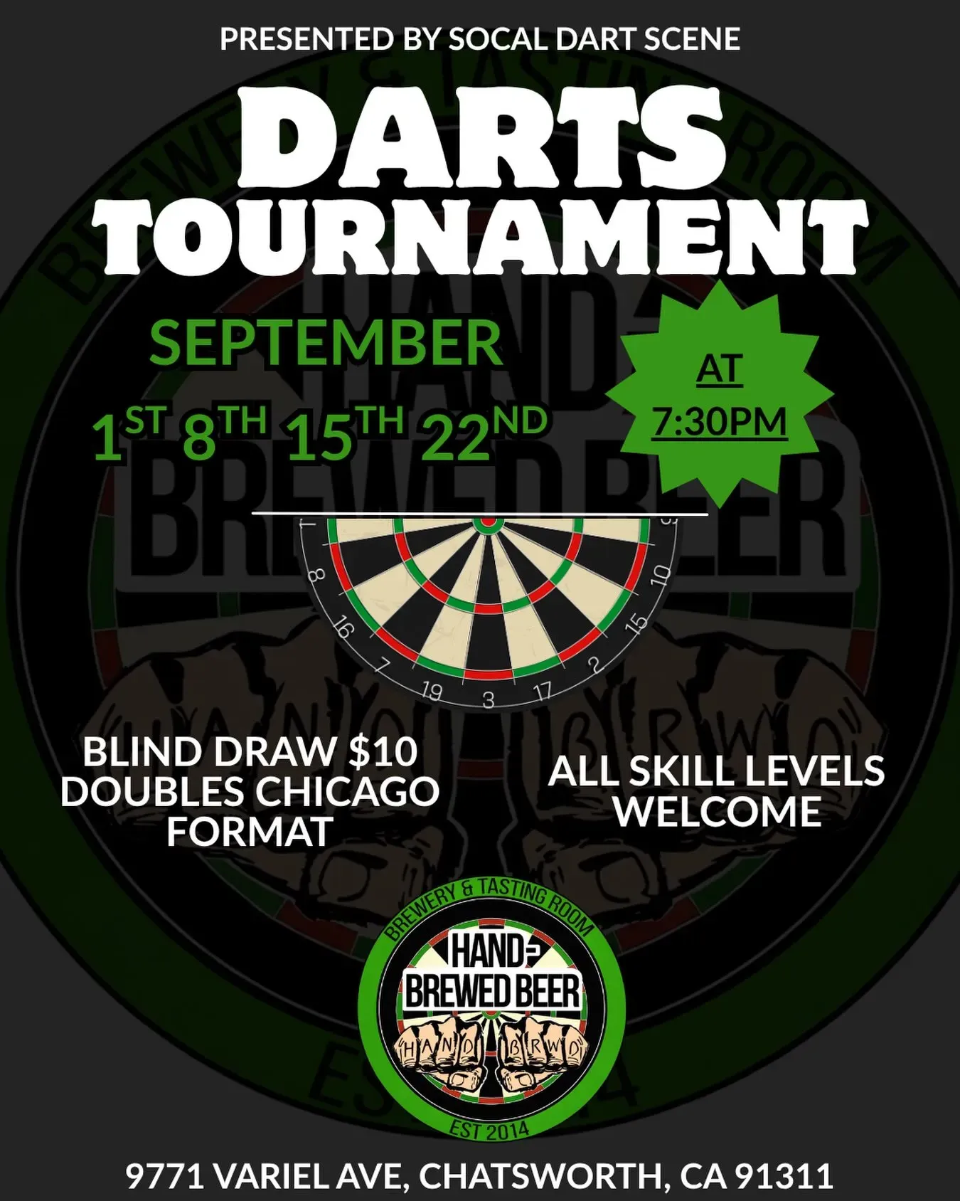 Blind Draw Darts Tournament in Los Angeles | Mato
