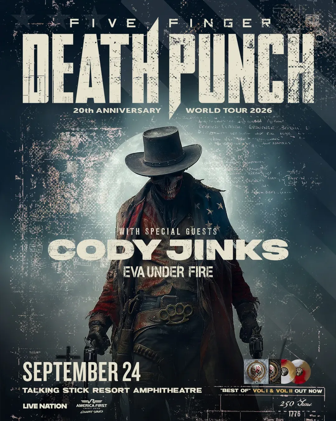 Five Finger Death Punch at Talking Stick Resort Amph in Phoenix