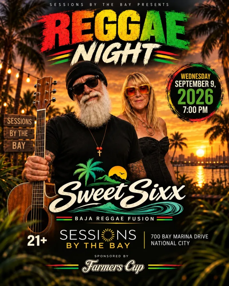 Reggae Night: Sweet Sixx at Sessions by the Bay in San Diego