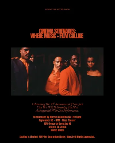 Cinema Serenades: New Jack City at Plaza Theatre in Atlanta