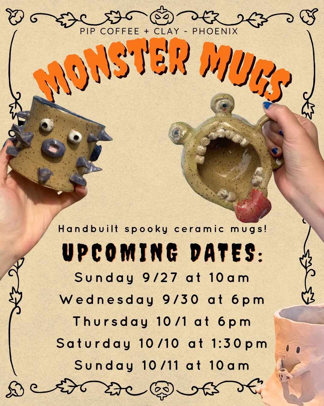 Monster Mugs Workshop in Phoenix | Mato