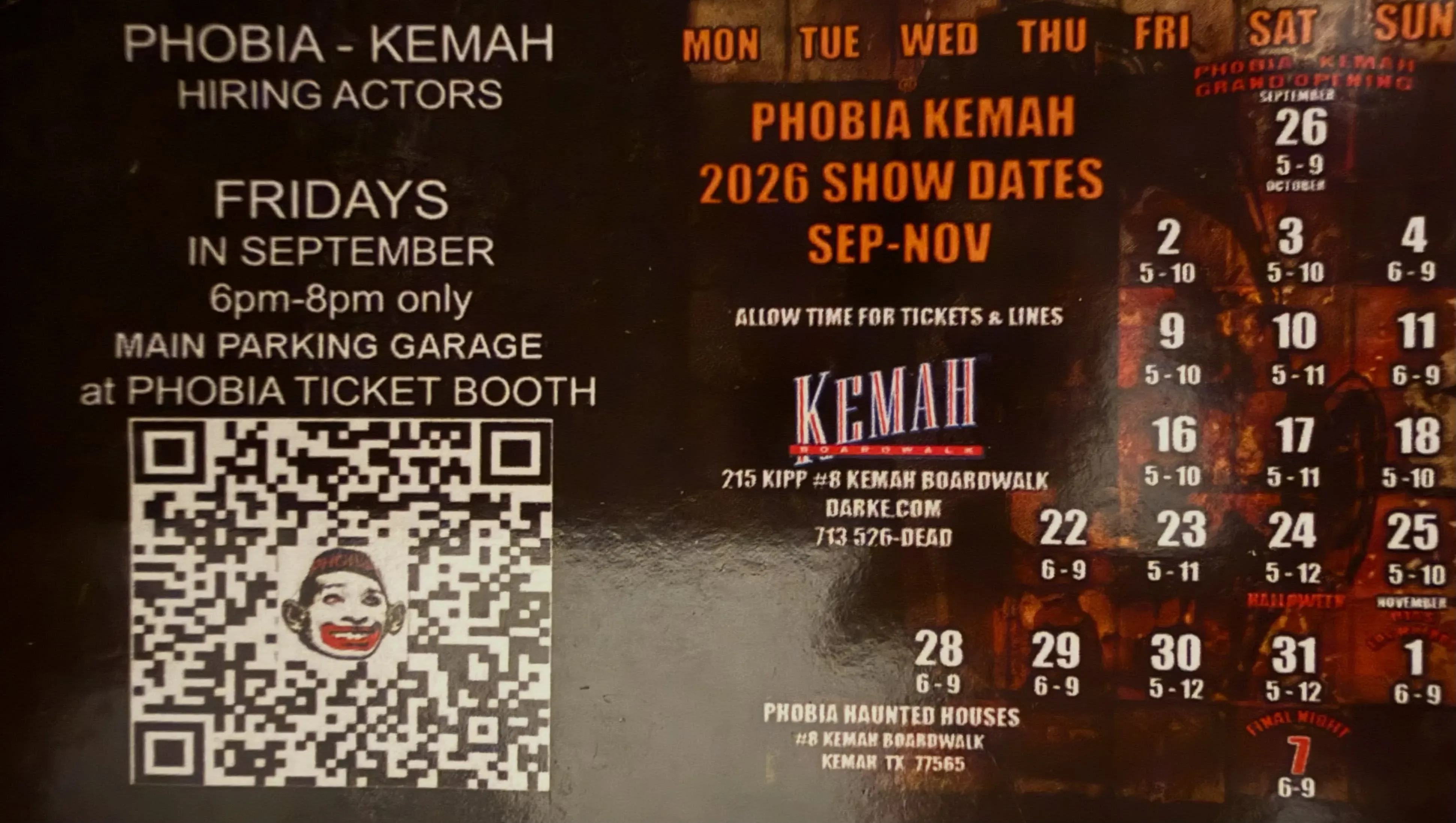 Phobia Haunted House Kemah in Houston | Mato